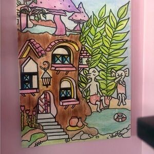 Colorful Whimsical Art Canvas